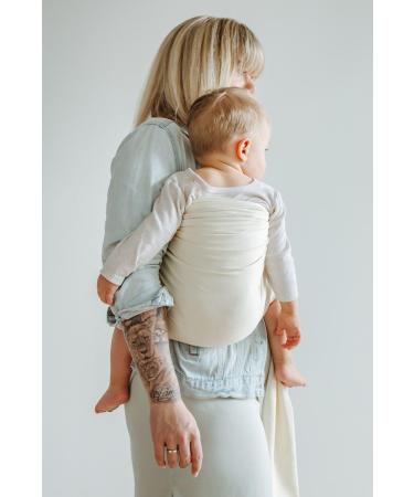 Shabany Ring Sling - 100% Organic Cotton Baby Carrier for Newborn & Toddlers | Beige, Up to 33Ib - Buy Online on GoSupps.com
