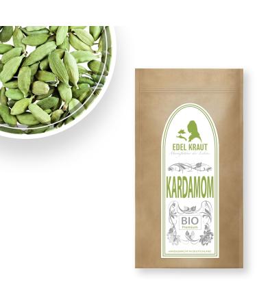 Cardamom capsules green whole organic 250g premium organic cardamom |Noble herb - 100% natural - premium spices & spice mixtures - free of any additives - controlled biological cultivation organic cardamom capsules 250 g (1 Pack)