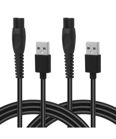 C ble USB Chargeur 5V Compatible avec Rasoir OneBlade Tondeuse lectrique MG5910 MG7910 MG9510 Adaptateur Universel pour One Blade C ble de Charge pour QP2724 QP2834 QP1924 Lot de 2 1M
