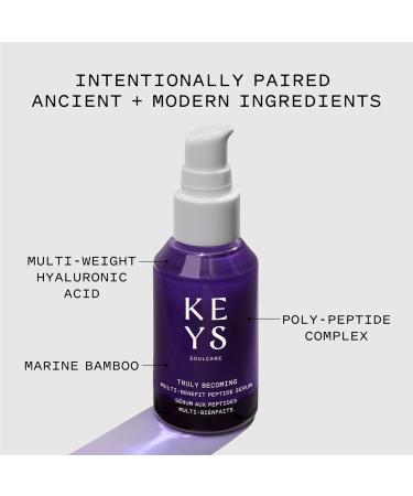 Keys Soulcare Truly Becoming Multi-Benefit Peptide Serum - Firm & Plump Skin Vegan & Cruelty-Free 1 Fl Oz - Buy Online on GoSupps.com