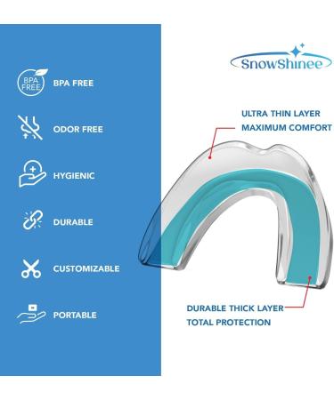 Visismile Mouth Guard for Teeth Grinding - Professional Dental Night Guard for Bruxism Relief 4 Pack with 12 Cleaning Tablets - Ideal for Nighttime Clenching 2 Sizes Available - Buy Online on GoSupps.com