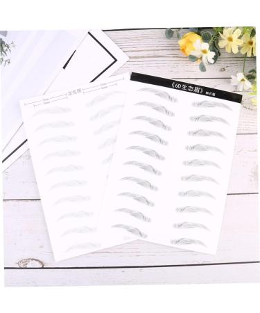 FOMIYES 2 Pairs Makeup Decals Eyebrow Artificial Eyebrow Patch Eyebrow Stickers 6d Disposable Makeup Tools - Buy Online on GoSupps.com