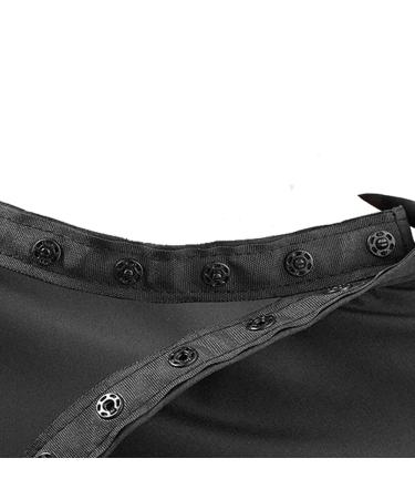 BSFHH Black Barber Cape 59 x 47 Professional Nylon Waterproof Hair Cutting Cape (5 Pack) - Salon Hairdressing Cape for Haircut, Coloring, Makeup, Styling - Snap Closure - Buy Online on GoSupps.com