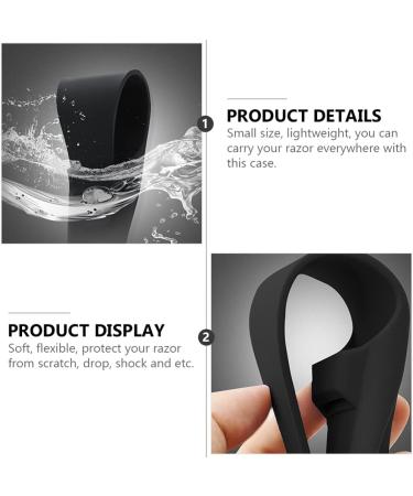 Heallily Razor Travel Case | Silicone Silver Protection Cover | 4-Piece Manual Shaving System & Toothbrush Holder for Men | Perfect for Air Travel - Buy Online on GoSupps.com