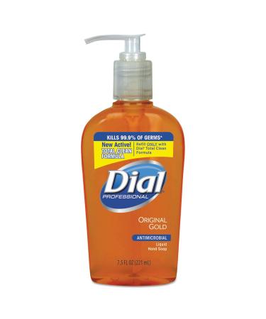 Dial Professional 84014CT Antimicrobial Liquid Soap Pump 7-1/2 oz. 12/CT Orig Gold