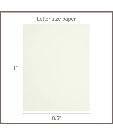 110lb Yellow Ivory Cardstock Paper Pack - Double Sided for Crafts & Scrapbooking - 100 Sheets 8.5x11 - Buy Online on GoSupps.com