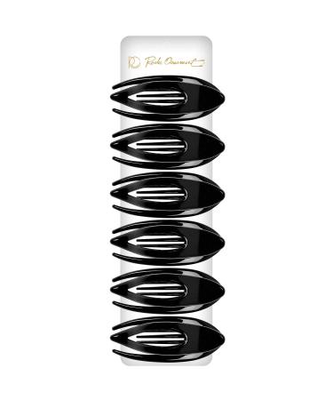 RC Roche 6-Piece French Curved Hair Clips for Women & Girls - High-Quality Non-Slip Hair Clamps - Small Black Hair Accessories - Buy Online on GoSupps.com