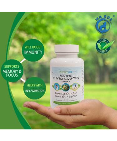 Mr. Ros Marine Phytoplankton Energy Supplements - All in One Superfood Capsules - Natural Vitamin and Energy Boost - 90 Pill Capsules - Buy Online on GoSupps.com
