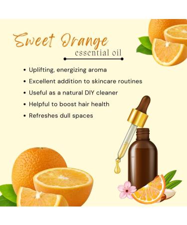10 ml Orange Sweet Essential Oil (100% Pure & Uncut) - GreenHealth - Buy Online on GoSupps.com