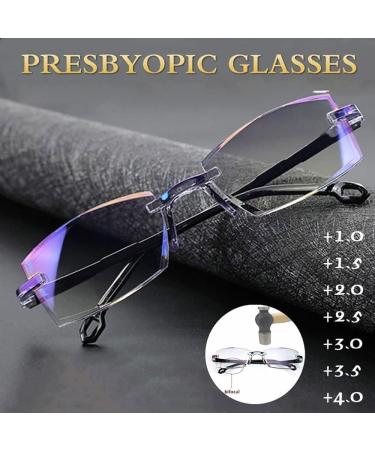 High-Hardness Progressive Multi-Focus Computer Readers for Men & Women - Anti-Blue Light - Age 40-45 (+3.50/+1.00) - Buy Online on GoSupps.com
