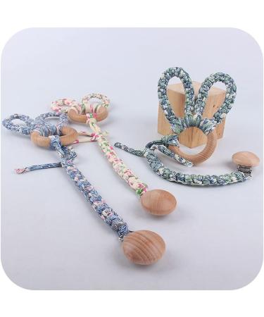 Buy GLASSNOBLE Beech Wood Pacifier Chain | Woven Cotton Clips & Nipple Holder | Durable & Stylish Baby Essentials  - Buy Online on GoSupps.com