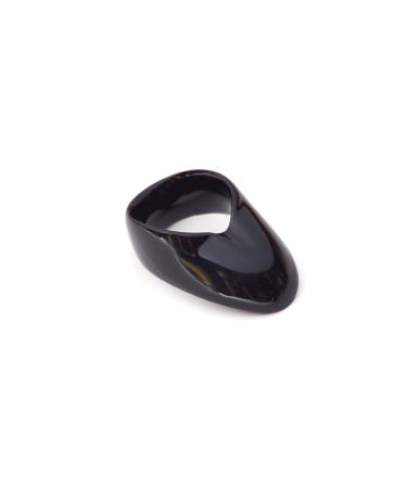 Vermil Archery Thumb Ring - Victory Black - Protective Gear for Thumb Draw in Traditional Archery 19x22 mm