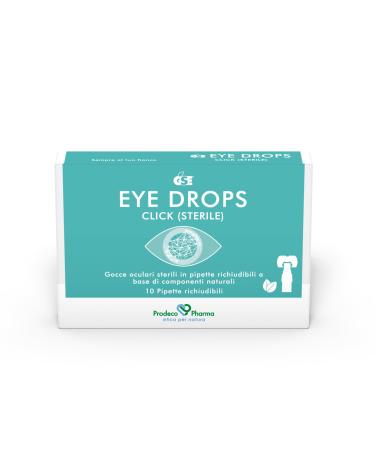 Prodeco Pharma GSE Eye Drops Click 10 Resealable Pipettes 1 ml - Refreshing Moisturizing Soothing Eye Drops with Antimicrobial Action