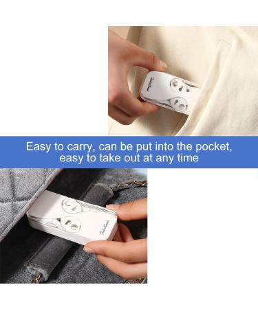 Portable Travel Tooth Flap Organizer with 36 Dental Floss Picks - Cool Cooling & Travel Essentials | Discreet Storage in White Pink & Green - Buy Online on GoSupps.com