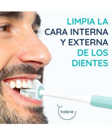 Balene Double-Sided Toothbrush Set for Adults & Kids - Soft Aquamarine & Purple - Perfect for Internal & Exterior Brushing - Buy Online on GoSupps.com