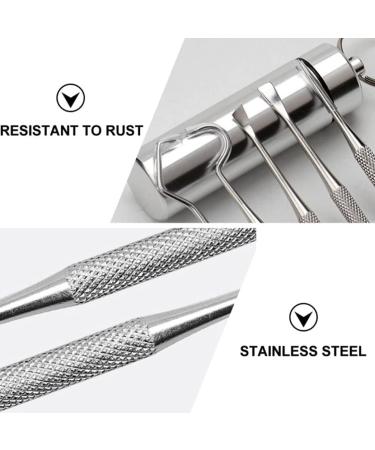 5-Pack Reusable Stainless Steel Toothpick Cartridge | Portable Dental Care Kit & Tooth Cleaner | Eco-Friendly Metal Toothpicks - Buy Online on GoSupps.com