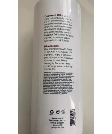 Shop Salon On 5th Ave NYC Coconut Oil Conditioner 32 OZ - Nourishing Hair Care for All Hair Types - International Shipping Available - Buy Online on GoSupps.com