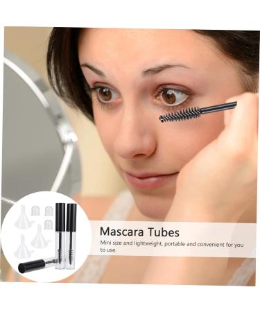 Outanaya 1 Set Mascara Tube Funnel DIY Mascara Clear Lash Mascara Clear Mascara for Eyelashes Plastic Black - Buy Online on GoSupps.com