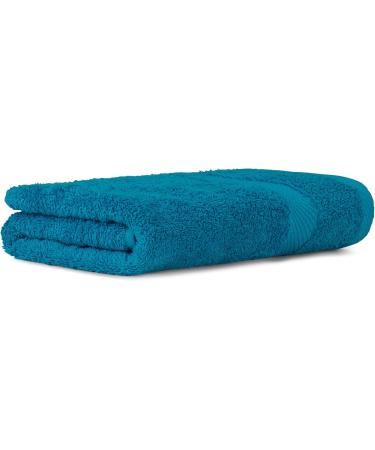 Luckytowel 10 Pack Cotton Towels 50x100 cm | 600g/m Oeko-Tex Certified Turquoise Bath Towels - Buy Online on GoSupps.com