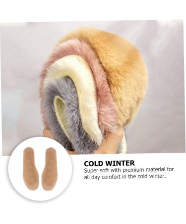 Faux Rabbit Fur Insoles for Winter - Cozy Thickened Shoe Mats & Cushions for Heels - Warm & Soft 26x9cm Inserts - Buy Online on GoSupps.com