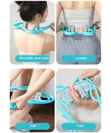 Shop Handheld Neck Massage Device - Pain Relief & Muscle Relaxation | Blue 1PC - International Shipping Available - Buy Online on GoSupps.com