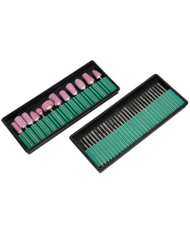 Long Usability Pedicure Bit Nail Drill Bits Easy To Use Exquisite Craftsmanship for Home Beauty Salon Salon Shop Manicure Store(12+30 set)