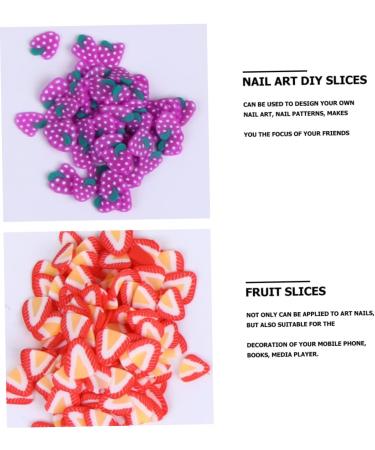 Mipcase 2400pcs 12 Fruit Sliced nail Art Accessories Decor Hair Dryer Brush Nail Art Fruit Nail Slices Manicure Fruit Slices Manicure Art Diy Slices Colorful Nail Fruit Slices - Buy Online on GoSupps.com