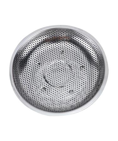 MAGICLULU 2 Pcs Drain Tray Canned Chicken Filter Fruit Tray Metal Drain Storage Tray Dense Hole Steamed Fish