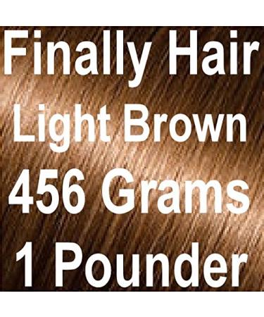 LIGHT BROWN Finally Hair Hair Fiber Refill 456 Grams Full Pounder For Hair Loss Concealing by Finally Hair