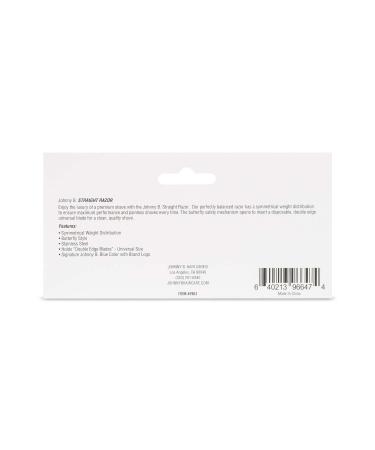 JOHNNY B. Professional Barber Straight Edge Razor - Blue | International Shipping Available - Buy Online on GoSupps.com