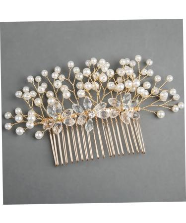 DOITOOL Bridal Hair Comb Metal Hair Clips Crystal Hair Comb Gold Flower Hair Comb Side Hair Combs Wedding Bridal Hair Accessory Wedding Hair Clips Bride Accessories Rhinestones - Buy Online on GoSupps.com