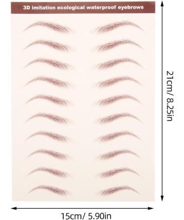  Beavorty Beavorty 3 Sheets 4D Eyebrow Tattoo Stickers Temporary Eyebrow Transfer Stickers Resembling Hair Peel Off Makeup Stickers - Buy Online on GoSupps.com