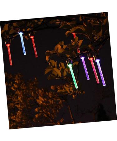 4pcs Acrylic Rod Hanging Light LED Decor Solar Powered Lights Outdoor Christmas Decor LEDs Meteor Lights LED Acrylic Tube Solar Lamp Meteor Shower Rain Lights Transparent Icicle (Transparent) - Buy Online on GoSupps.com