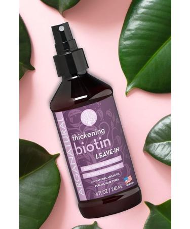 Arganatural Biotin Leave In Conditioner & Detangler | 8 fl oz Spray Bottle - Buy Online on GoSupps.com