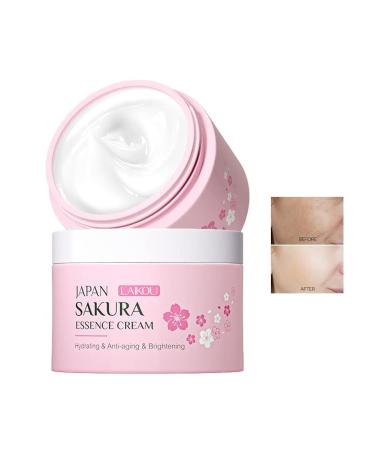 AKARY Face Sakura Cream Vitamin C Serum For Improving Skin Reducing Wrinkles and Moisturizing Enhance Skin Body and Face Moisturizer for Dry Skin (25g) Pink