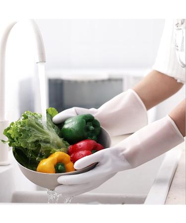 KKRAUS Reusable 3 Pairs Cleaning Gloves Rubber Washing Up Gloves for Kitchen Non-Slip Dishwashing Gloves Household Gloves (Color : Blue Size : Medium) Medium Blue - Buy Online on GoSupps.com
