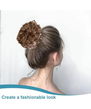 CPJJ 1 item Fluffy meatball head Hair ponytail extension Fake ponytail Hairpiece Hair Ribbon Ponytail Extensions Hair Extensions Wavy Curly Messy Hair Bun Extensions Donut Hair Chignons(B) - Buy Online on GoSupps.com