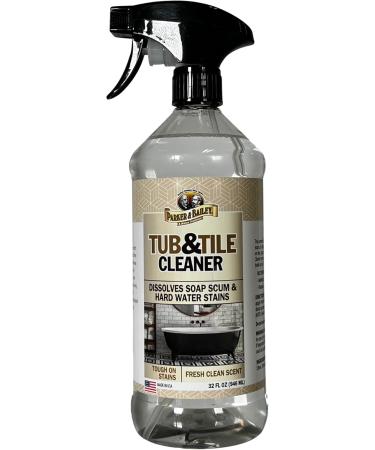 PARKER & BAILEY Tub & Tile Cleaner - Effective Bathroom & Shower Cleaner Spray Soap Scum & Hard Water Stain Remover 32 Oz Multi-Purpose Household Cleaning Spray - Buy Online on GoSupps.com