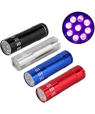 OSALADI 9 Uv Flashlight Mini Uv Nail Lamp Portabel Torch Mini Uv Touch Uv Led Flashlight Money Detector Light Mini for Nails Glow in Dark Flashlights Led Nail Lamp Portable Jewelry - Buy Online on GoSupps.com
