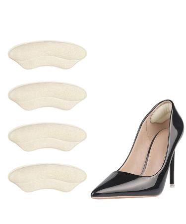 Heel Grips for Womens Shoes Heel Protectors Shoe Inserts to Make Shoes Fit Tighter Blister Protection for Heel Pain Relief Too Big Shoes Women (2Pairs Beige) 2Pairs Beige