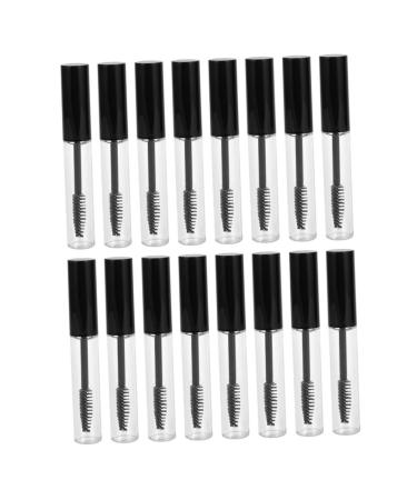 Gogogmee Set of 16 Circular Eyelash Brush Tubes 10ml Refillable Mascara Containers Eyelash Cream Holders