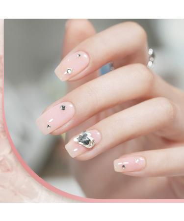 GAOY Jelly Nude Gel Nail Polish - 16ml Sheer Pink Glitter & Shimmering UV Cure for Nail Art DIY - Buy Online on GoSupps.com