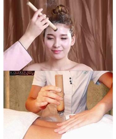 Queenbox Moxa Sticks - 10 Rolls (18mm x 200mm) for Moxibustion Therapy | Chinese Acupuncture Treatment - Buy Online on GoSupps.com