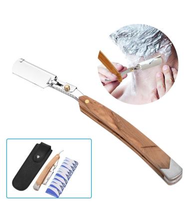Premium Men's Single Blade Razor - Classic Beard Knife with 10 Blades | Perfect for Beginners & Professionals | International Shipping - Buy Online on GoSupps.com