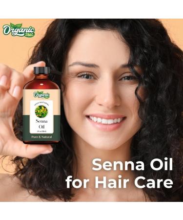 Organic Zing Senna Oil Cosmetic Grade (118 ml / 3.99 fl oz) - Botanical Oil for Skin Care Hair Blends & DIY Formulations - Buy Online on GoSupps.com