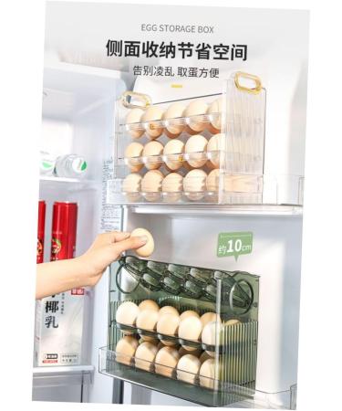 LABRIMP Holder Space Egg Refrigerator Case Fridge Tray Home Household Side Organizer Shop For Plastic 25.2X19.5CM As Shown 1 - Buy Online on GoSupps.com