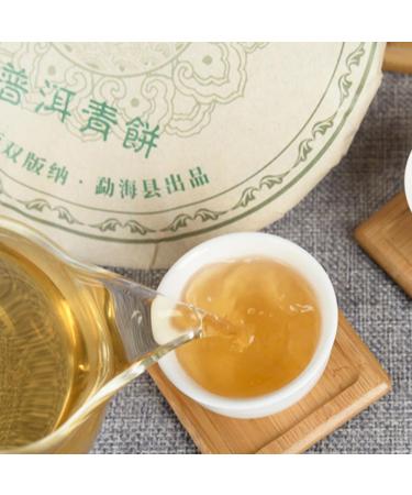 HQZM Yunnan Nannuo Mountain 357g Old Tree PuErh Green Cake The Charming Choice of Puer Raw Tea - Buy Online on GoSupps.com