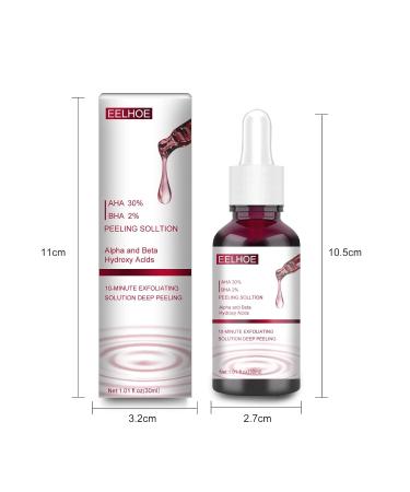 AHA 30% + BHA 2% Peeling Solution - Exfoliating Serum for Blemishes Pore Congestion & Fine Lines | 30ml International Shipping - Buy Online on GoSupps.com
