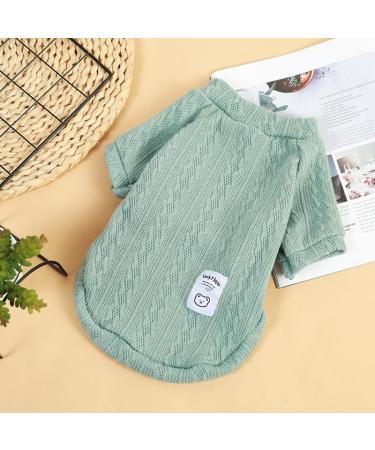 Warm Dog Sweater for Small & Medium Dogs | Actoys Cozy Pet Pullover | Winter Cat Sweater - Green L - Buy Online on GoSupps.com