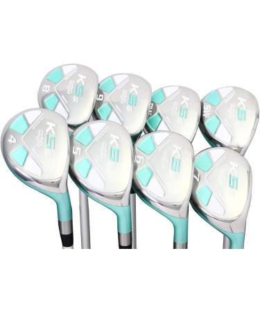 New Majek Seafoam Teal Senior Ladies Golf Hybrids Irons Set - Complete Lightweight Package with Utility Clubs - Senior Women's Flex - Buy Online on GoSupps.com